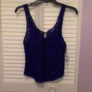 NWT free people lace tank top